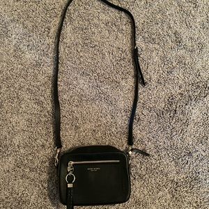 Henri Bender Black Leather Crossbody